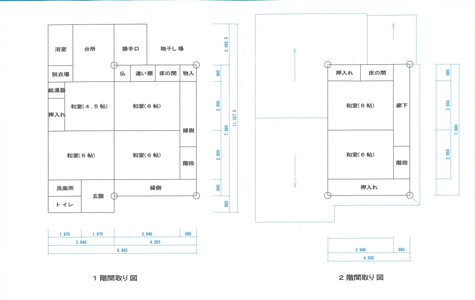 Floor plan for Wood house in Ine, Kyoto