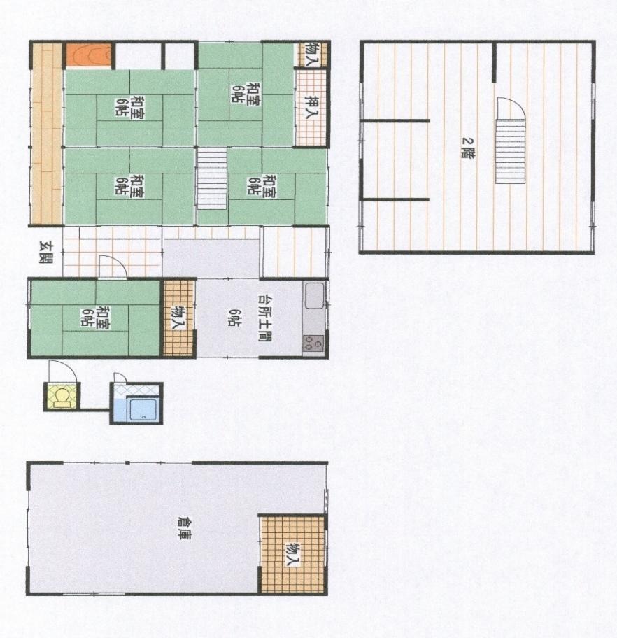 Floor plan for 1970s wood house in Minamiyamashiro, Kyoto, farmland, approval needed
