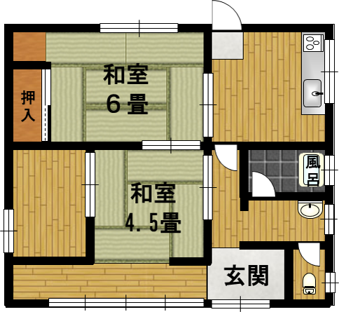 Floor plan for 1990s wood house near the coast in Ichiki, Tarumizu