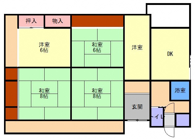 Floor plan for Wood house in Ayabe, Kyoto