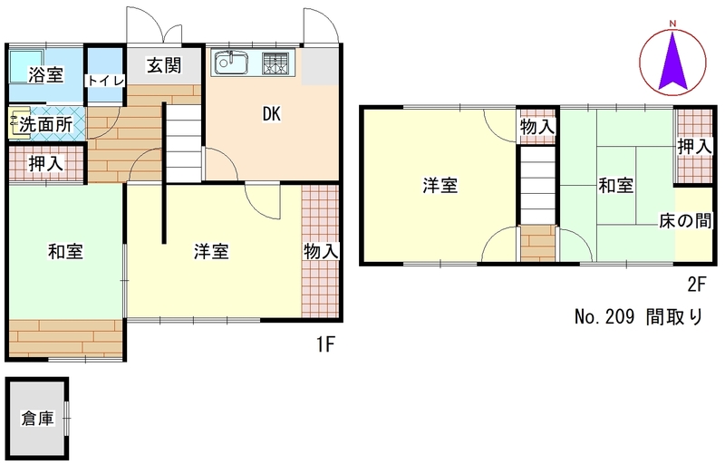Floor plan for Empty home in Japan