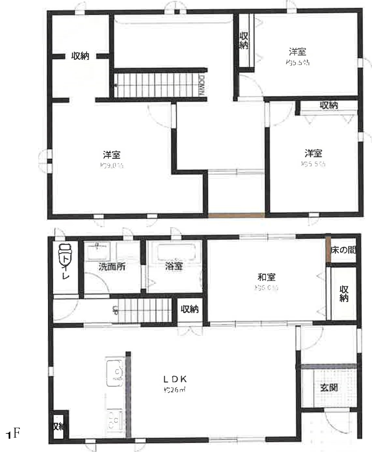 Floor plan for 2010s wood house in Iwate
