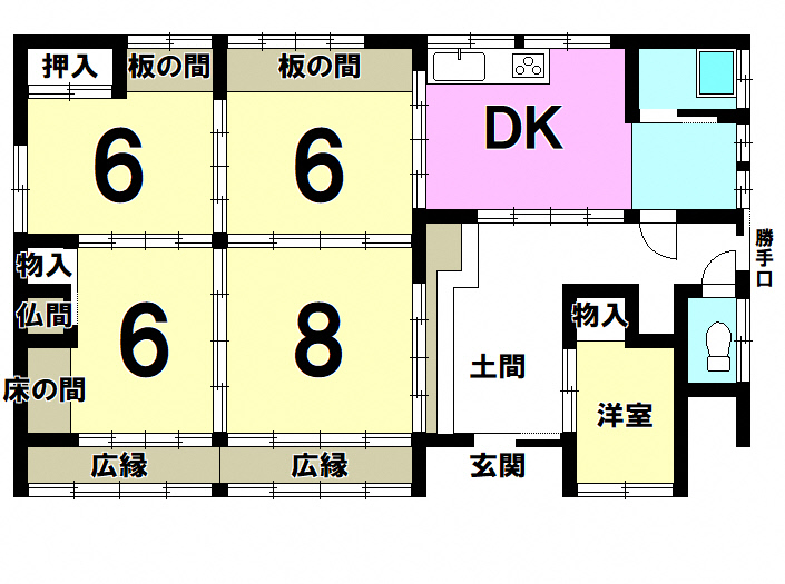 Floor plan for Wood house in Ayabe, Kyoto, farmland, approval needed