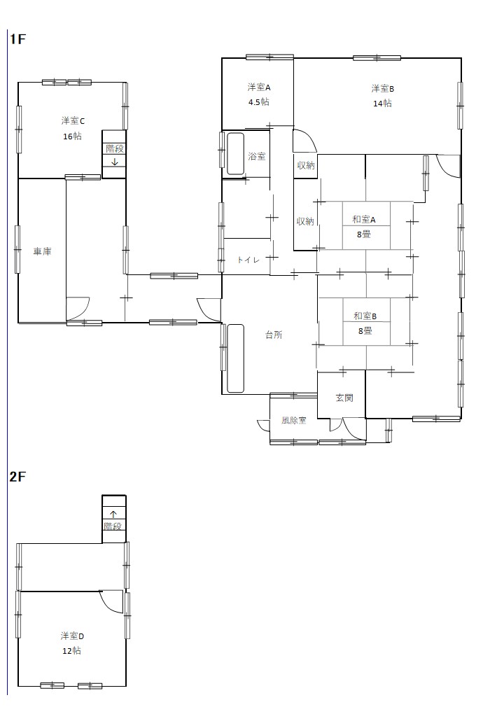 Floor plan for Empty home in Japan