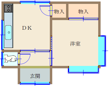 Floor plan for 1960s wood house, 17-min walk to station, Okayama