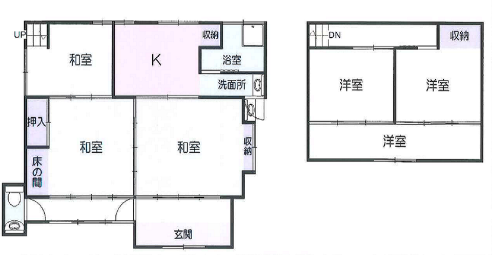 Floor plan for No. 7 (Matsui-da Town, Kobinata)