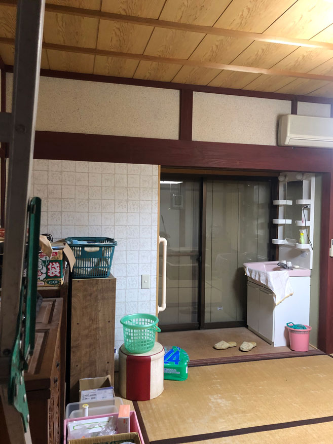 1980s wood house with outbuildings in Miyama, Nantan