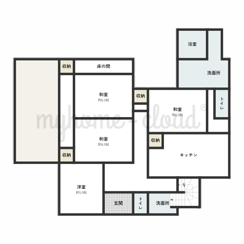 Concrete house near the coast in Ei, Minamikyushu