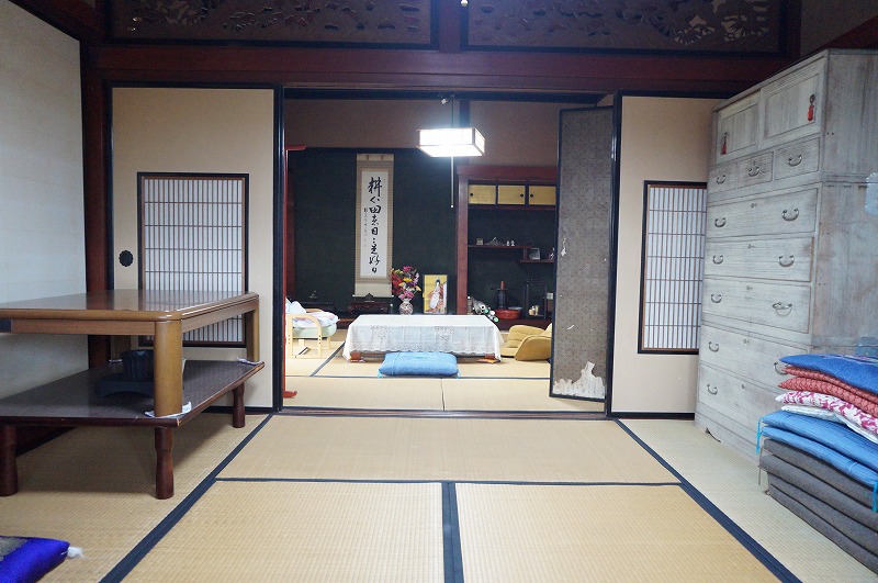1950s wood house with outbuildings in Fukui