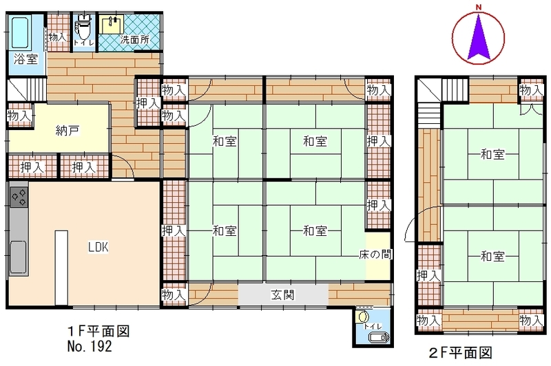 Floor plan for Property No. 192 - Akano Otsu, Aki City