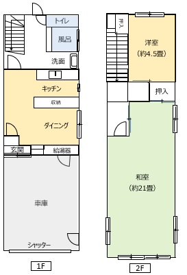 Floor plan for 2000s steel-frame house, 8-min walk to station, Fukui
