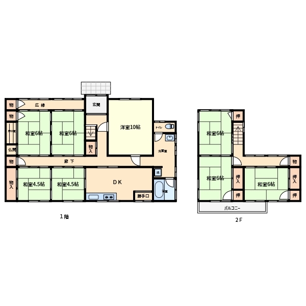 Floor plan for 1960s wood house in Yamaguchi
