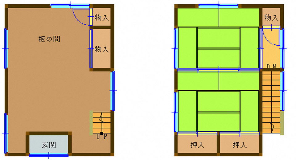 1950s wood house with outbuildings in Iwate