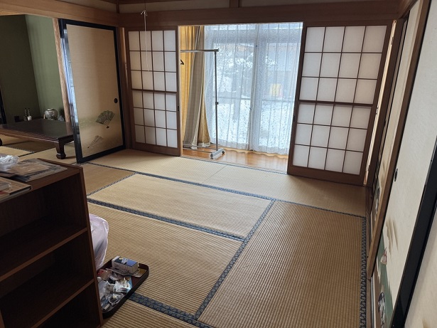 Wood house on a large plot in Akita