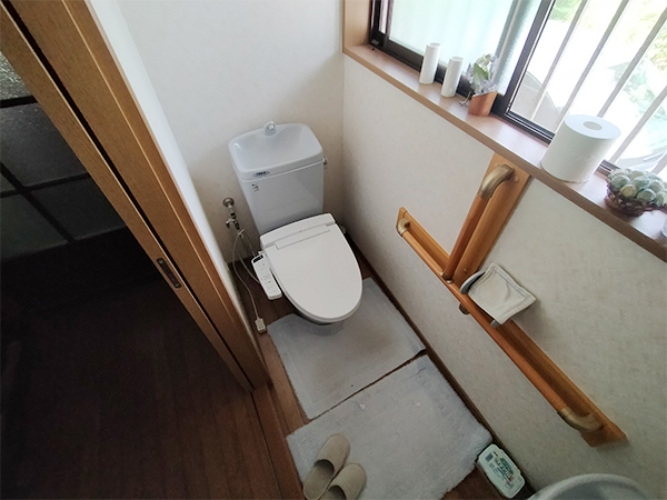 Spacious old farmhouse with attached field, surrounded by peaceful scenery