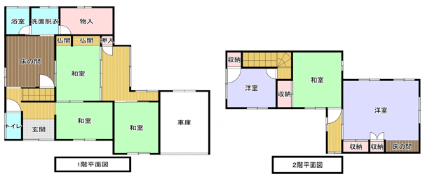 Floor plan for 1960s wood house in Kitakami