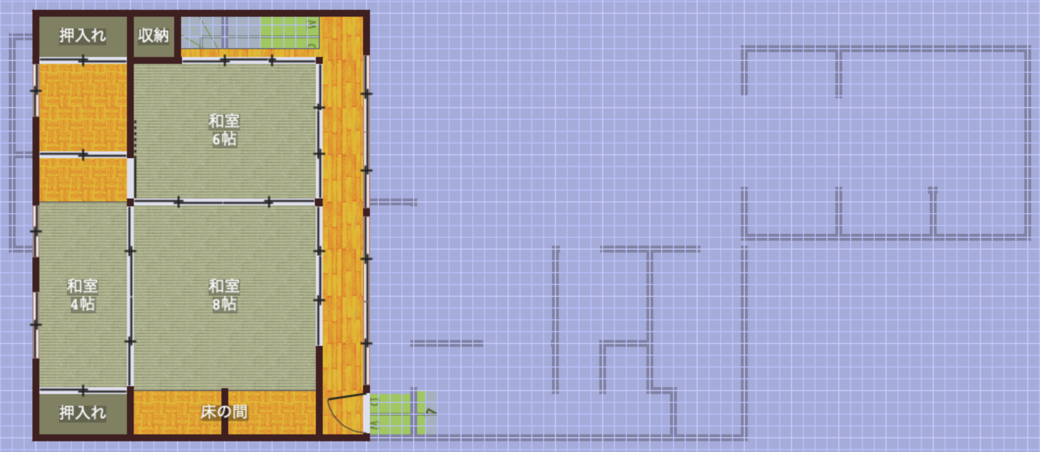 Floor plan for 1950s wood house in Ehime