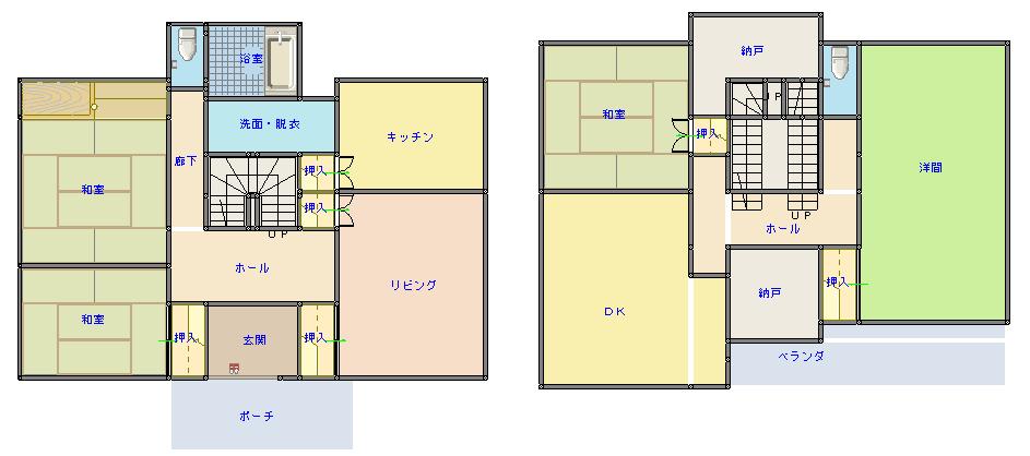 Floor plan for 1990s concrete house in Uchinoura, Kimotsuki