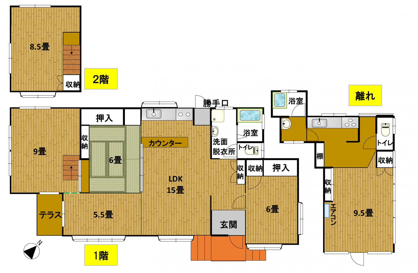 Floor plan for Property with Detached Building Overlooking the Pacific Ocean