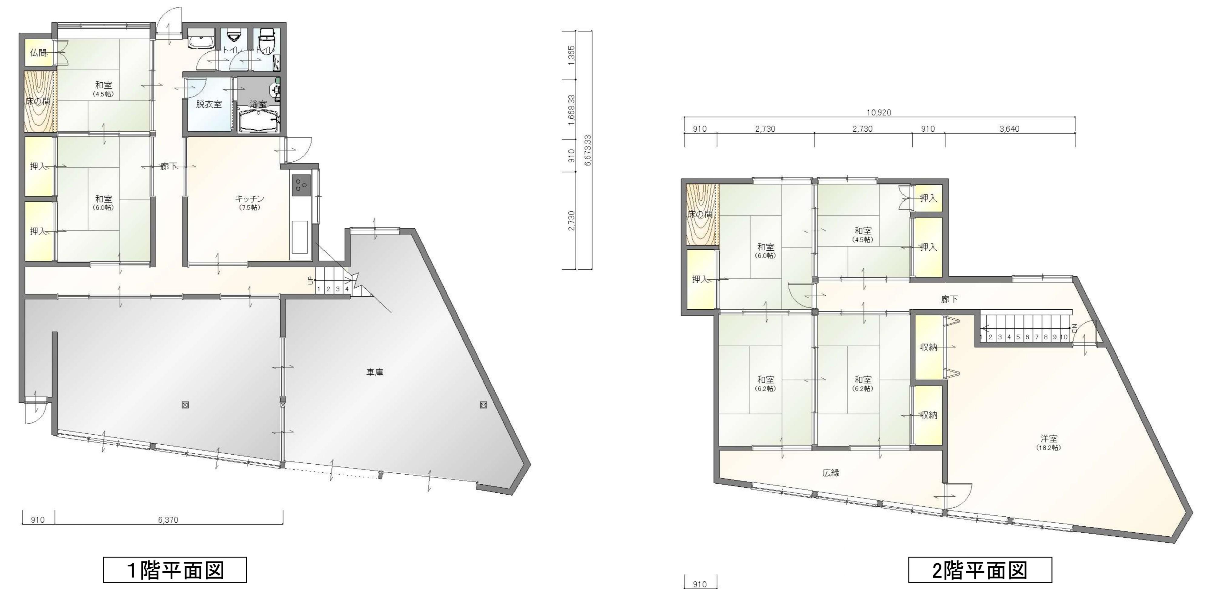 Floor plan for Hida City Kamioka Town Midori-ga-oka - Used wooden house