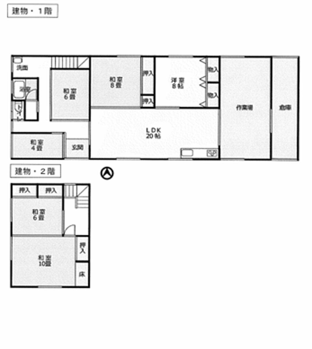 Floor plan for 1960s wood house in Fukui