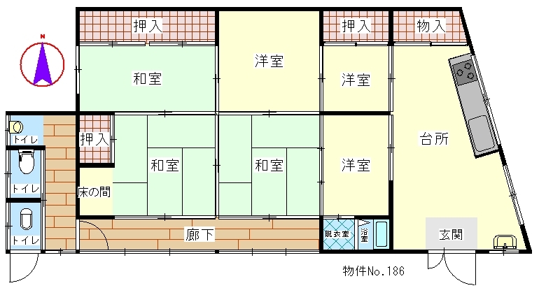 Floor plan for Empty home in Japan