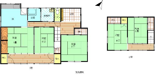 Floor plan for Two-story house with ample parking