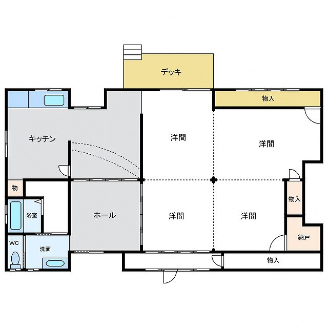 Floor plan for Wood house in Ayabe, Kyoto, farmland, approval needed