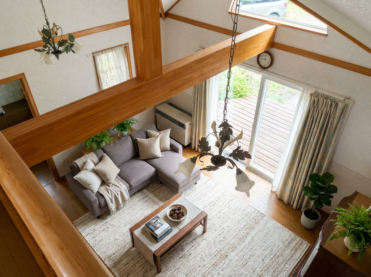 2000s wood house on a large plot in Nagano