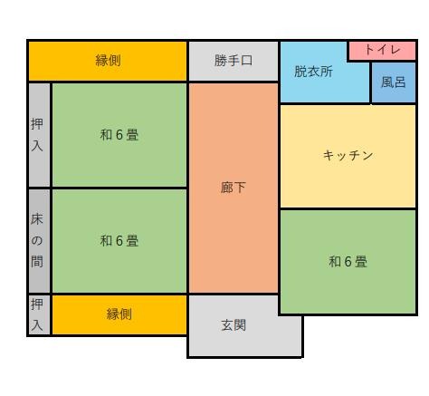 Floor plan for Wood house in Noma, Nakatane