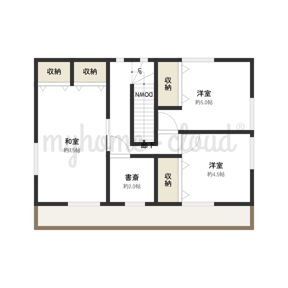 Floor plan for 2010s wood house in Kumamoto
