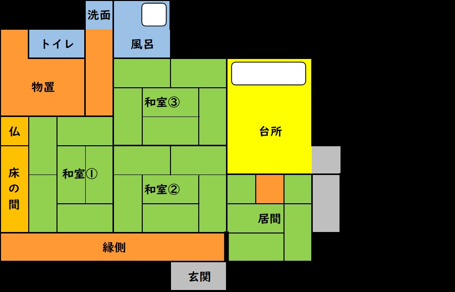 Floor plan for 1930s wood house in Noda, Izumi, farmland, approval needed