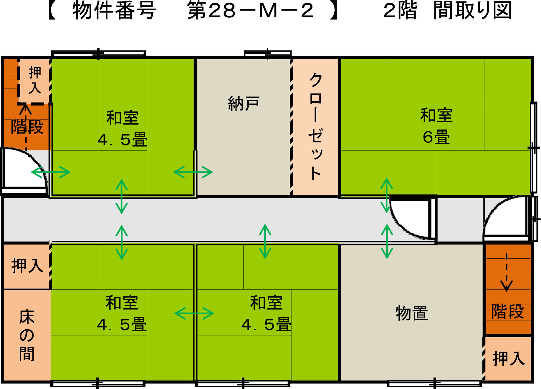 Floor plan for Traditional old house with excellent sunlight in a quiet residential area (28-M-2)