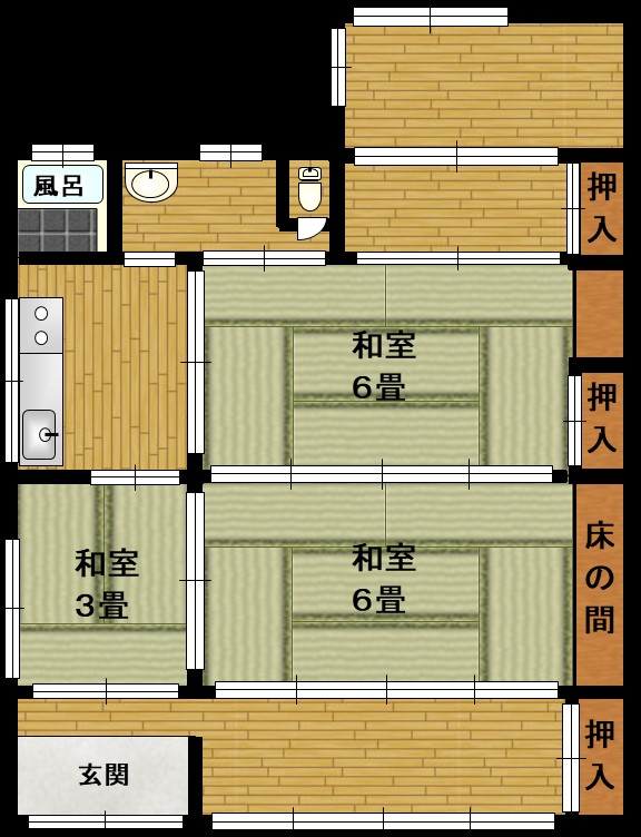 Floor plan for 1980s wood house near the coast in Tagami, Tarumizu