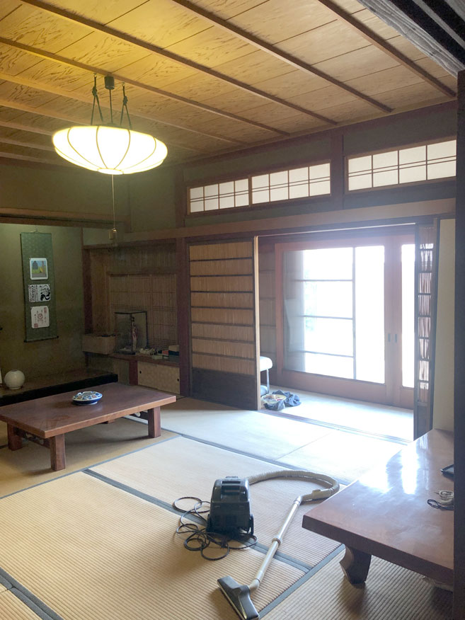 1980s wood house with outbuildings in Miyama, Nantan