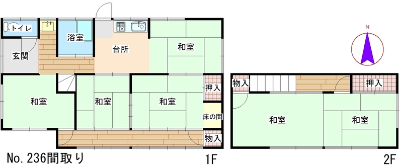 Floor plan for 1960s wood house in Aki