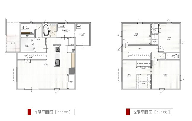Floor plan for 2010s wood house, 16-min walk to station, Fukui