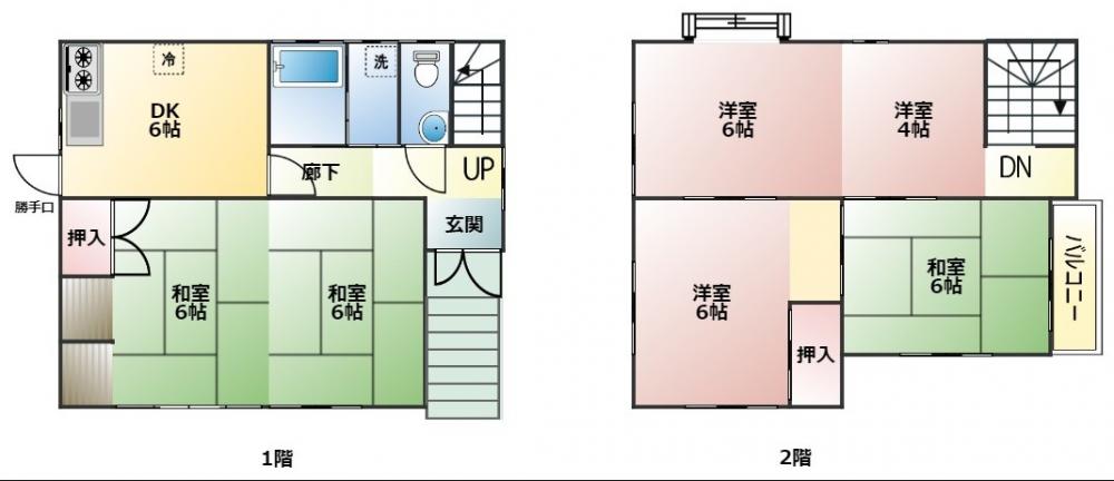 Floor plan for 1990s wood house in Hamada, Kanoya, farmland, approval needed