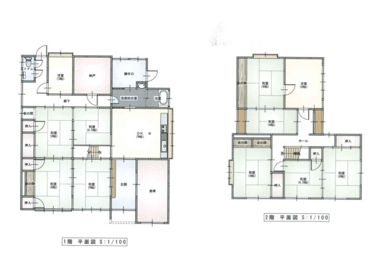 Floor plan for Wood house in Yosano, Kyoto