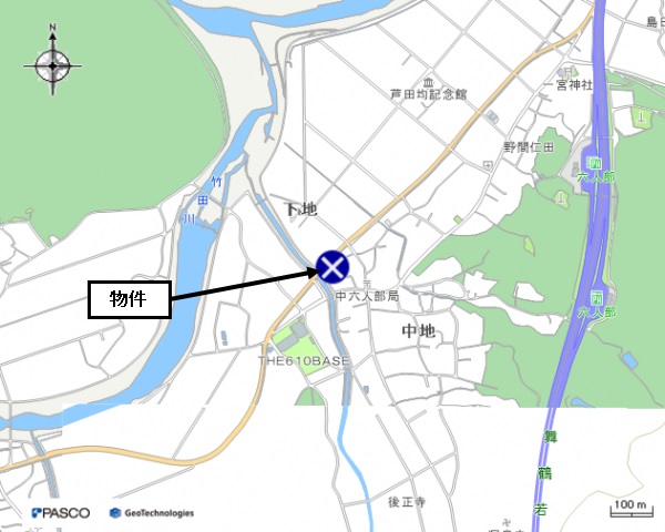 Floor plan for Wood house on a large plot in Fukuchiyama, Kyoto