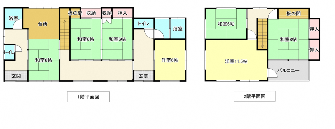 Floor plan for 1970s wood house in Kitakami