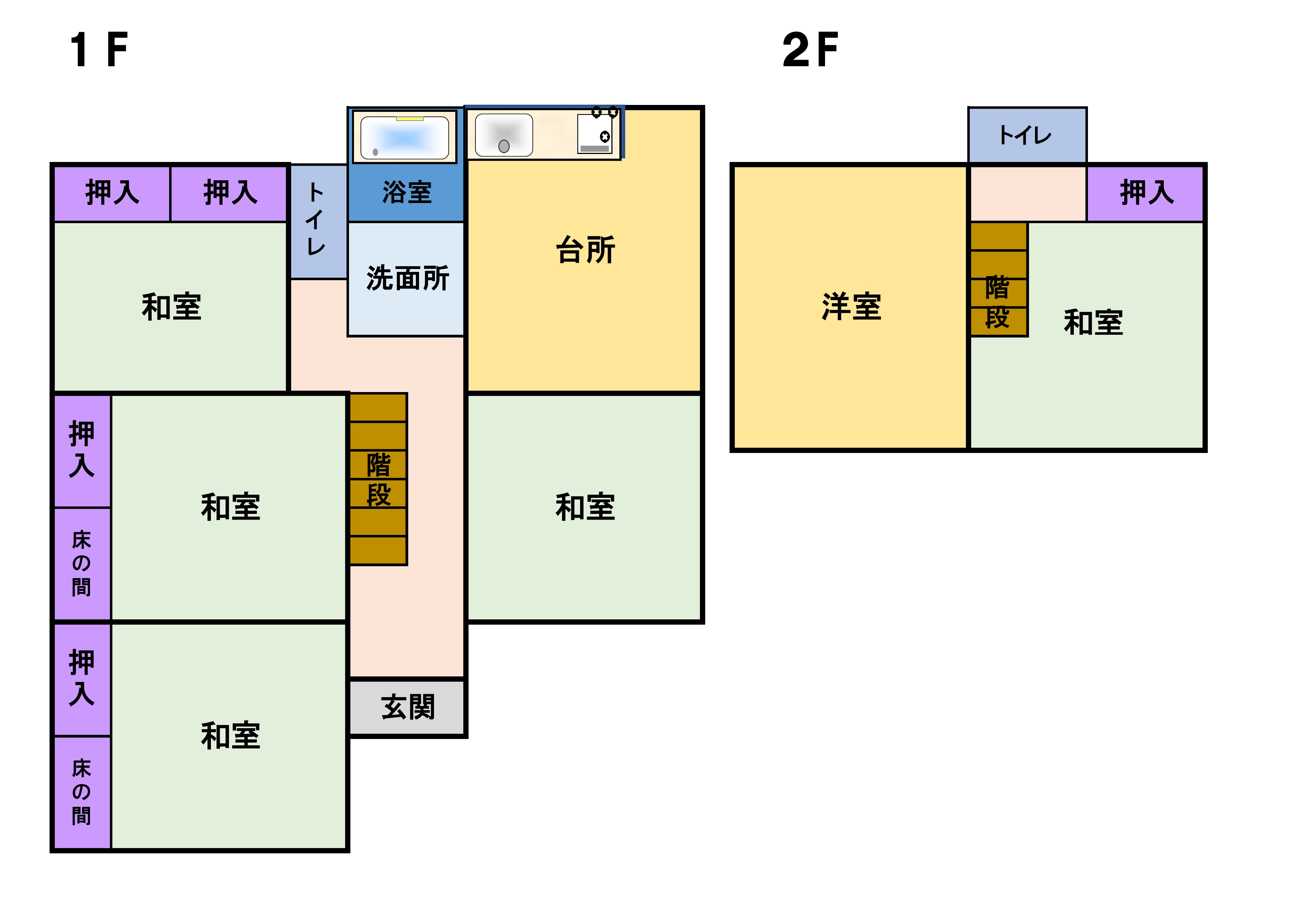 Floor plan for 1980s wood house in Fukushima