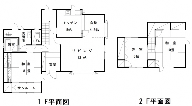 Floor plan for 1970s wood house in Aomori