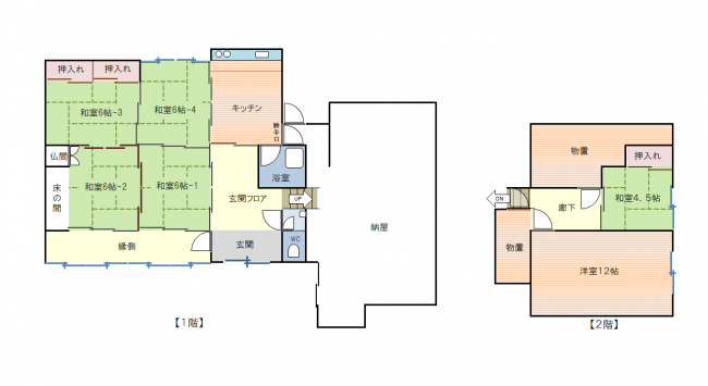 Floor plan for 1970s wood house in Hiroshima