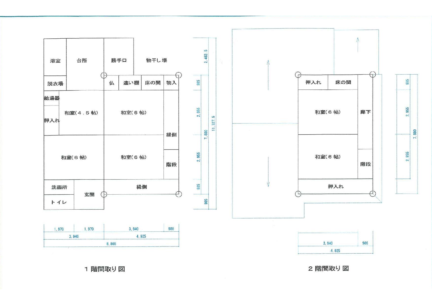Floor plan for Wood house in Ine, Kyoto