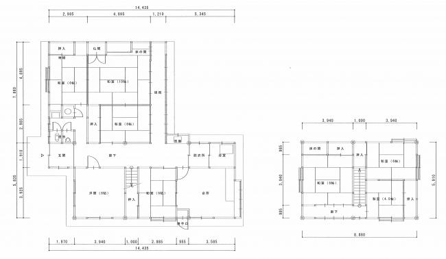 Floor plan for 1970s wood house, 20-min walk to station, Shimane