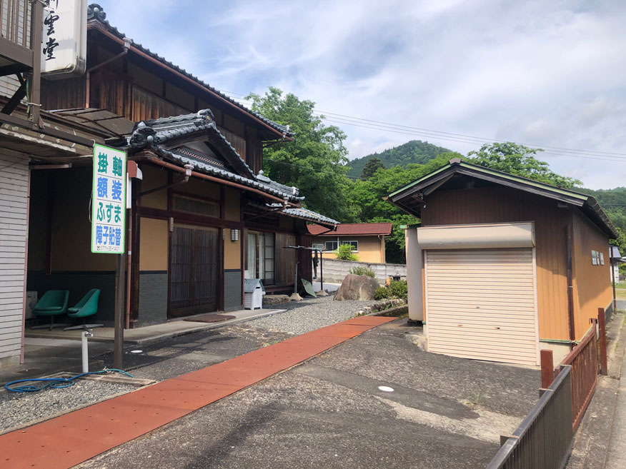 1980s wood house with outbuildings in Miyama, Nantan
