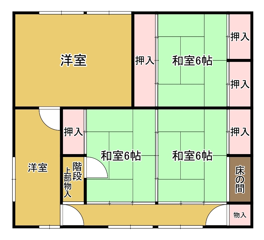 Floor plan for Simple detached house in an easy-to-live residential area (R8-K-1)
