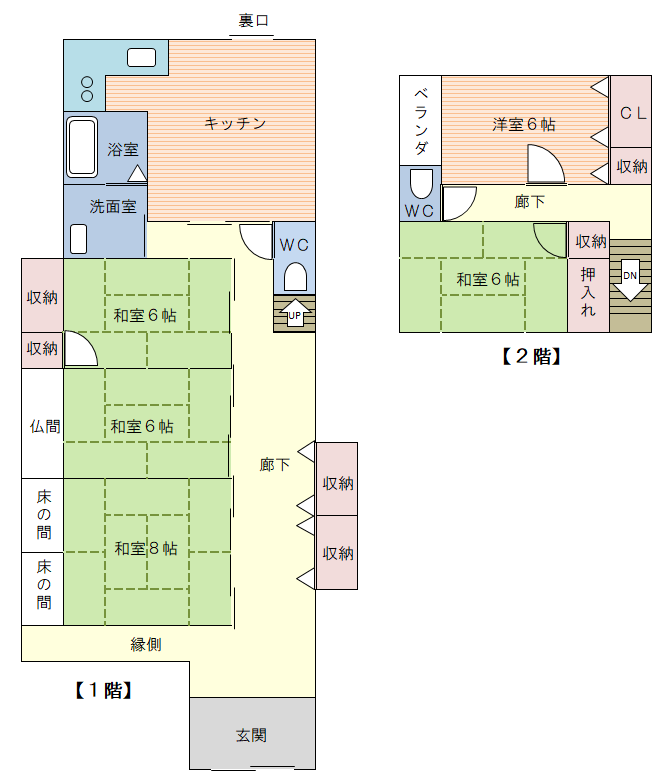 Floor plan for No. 362 Tsubutsno (For Sale)