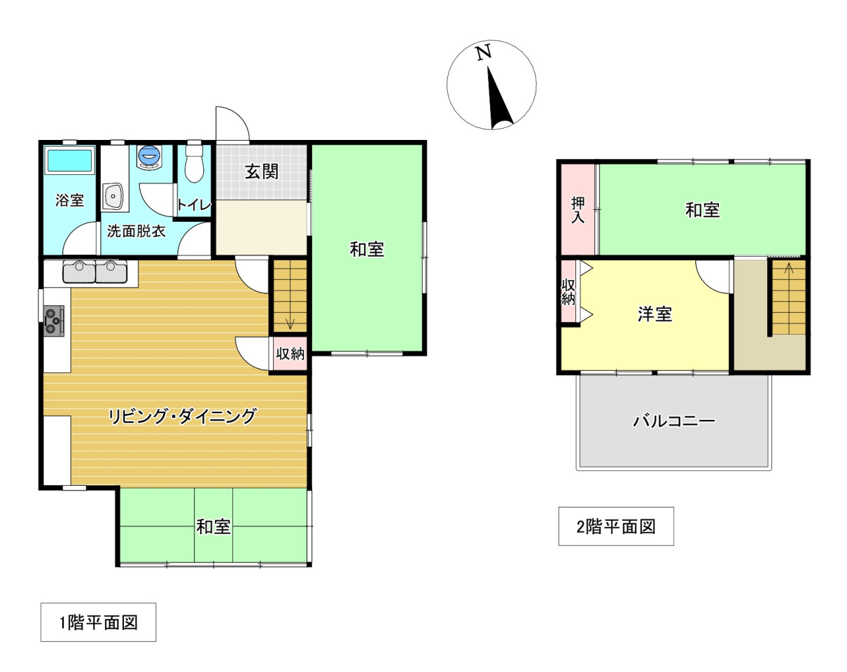 Floor plan for 1970s steel-frame house, 11-min walk to station, Tochigi